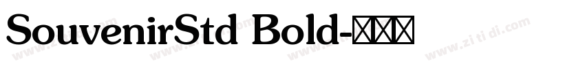 SouvenirStd Bold字体转换